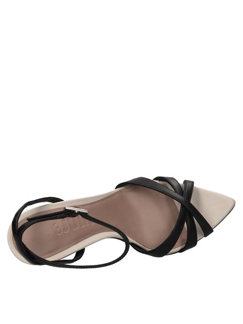 Sandali in pelle 3JUIN | NOELI 095 LAIS SIERRABEIGE-NERO